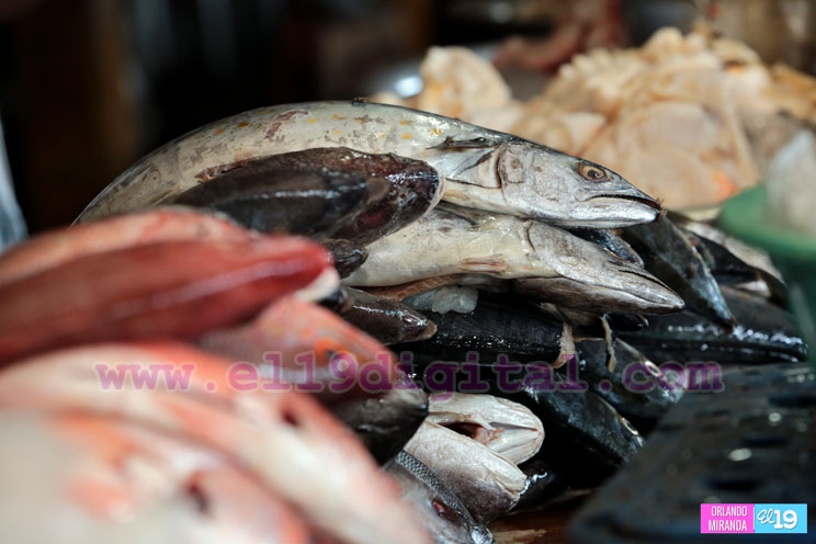 Venta de mariscos y frutas de temporada en los mercados capitalinos
